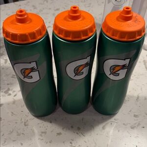 Gatorade Green and Orange Water Bottles